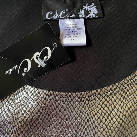 CSC Studio Metallic soft Gold NWT Tank Top Size 1X - Picture 4 of 6